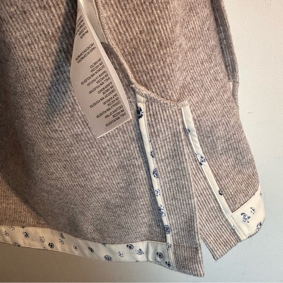 PILCRO ANTHROPOLOGIE Sz L Blazer Striped Partial Floral Lining NEW WITH TAGS - Picture 14 of 16